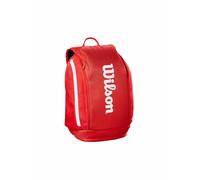 Wilson Mochila de tenis Super Tour Red 2025 – Capacidad para hasta 2 raquetas – Rojo/Blanco