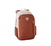 Wilson Mochila Roland-Garros 2025 Team, Cuenta con un Diseño Transpirable con Cremallera Segura, Funda Acolchada y Correas Personalizables, Color: Crema/Arcilla
