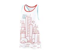 Wilson Mujer Camiseta de Tirantes, CHI Cotton Tank, Algodón, Gris (White Heather), Talla S, WRA792802SM