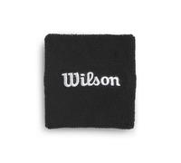 Wilson Muñequeras Terry Logo, Control de la Humedad y Secado Rápido, Color: Negro, Talla: Talla Única