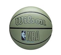 Wilson NBA Forge Plus Eco Balón de Baloncesto para Interiores y Exteriores, tamaño 7-29.5 Pulgadas, Verde