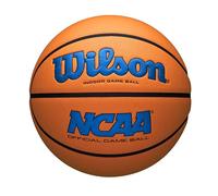 Wilson NCAA EVO NXT - Balón de Baloncesto Oficial en Interiores, Color Azul Rey/Naranja, tamaño 7-29.5 Pulgadas