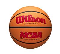 Wilson NCAA EVO NXT - Balón de Baloncesto Oficial en Interiores, Color Escarlata/Naranja, tamaño 6-28.5 Pulgadas