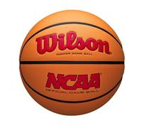 Wilson NCAA EVO NXT - Balón de Baloncesto Oficial en Interiores, Color Escarlata/Naranja, tamaño 7-29.5 Pulgadas