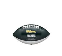 Wilson Wtf1523xbgb, Balón De Fútbol Americano Green Bay Packers Cuero Compuesto Para Jugadores Aficionados Unisex Adulto, Marrom (Brown), Pee Wee