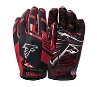 WILSON NFL - Guantes de fútbol Americano con Ajuste elástico, para Adultos, Atlanta Falcons