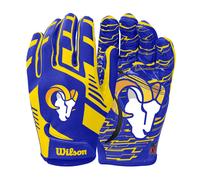 Wilson NFL Stretch Fit Football Gloves - Adult Los Angeles Rams