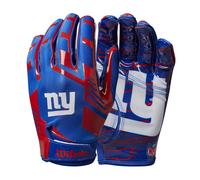 Wilson NFL Stretch Fit Football Gloves - Adult New York Giants
