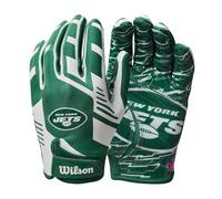 Wilson NFL Stretch Fit Football Gloves - Adult New York Jets