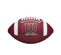 WILSON Omega - Balón de fútbol universitario oficial, tamaño oficial, color marrón