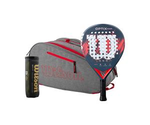 Wilson Optix V2 Power Más Raquetera, Tubo De Pelotas