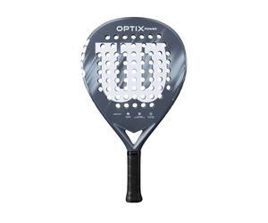Wilson Pala de Pádel Optix V2, con Marco de Fibra de Vidrio y Forma de Lágrima, Gran Punto Dulce, Potencia y Comodidad, para Juego Recreativo
