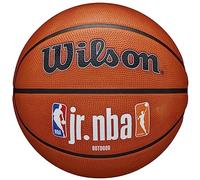 Wilson Pelota de baloncesto, Jr. NBA Authentic, Exterior, Cubierta Tackskin, Tamaño: 5, Marrón