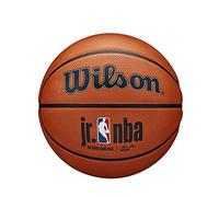Wilson Pelota de baloncesto JR NBA AUTHENTIC SERIES, Exterior, Caucho Tackskin, Tamaño: 5, Marrón