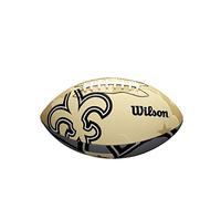 Wilson Pelota de fútbol americano, NFL JR TEAM LOGO, Tamaño juvenil, Goma
