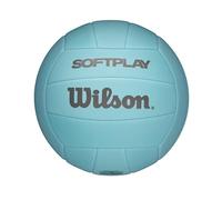 Wilson Pelota de Voleibol Playa AVP Soft Play, de Espuma Eva, Comodidad y Estilo, Principiantes, Tamaño Oficial, de Interior o Exterior, Color Azul