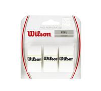 Wilson Pro Overgrip Perforated Empuñadura, 3 unidades, unisex, blanco, NS