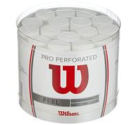 Wilson Pro Perforated, Overgrip Unisex Adulto, Bianco (White), 60 Pack