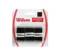 Wilson Pro Soft Overgrip 3 Pack Overgrips Raqueta-Unisex, Black