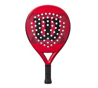 Wilson Pro Staff Team, Pala De Pádel Fibra Vídrio Y EVA 370 G Unisex Adulto, Rosso (Red), 2