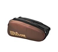 Wilson Pro Staff V14, Brown, Holds up to 9 Rackets, Bolsa de Tenis