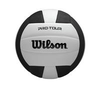 Wilson Pro Tour - Balón de Voleibol Interior, Color Negro/Blanco, tamaño Oficial
