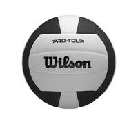 Wilson Pro Tour - Balón de Voleibol Interior, Color Negro/Blanco, tamaño Oficial