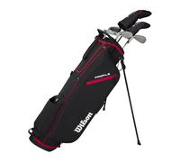 Wilson Profile Medio Conjunto Hombre STL Juego Completo, Rojo/Negro/Plata, Estándar