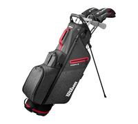Wilson Profile Set Completo de Palos de Golf, Diseñado para Swings Rápidos con Construcción de Grafito, Diestro, Color: Rojo/Negro/Plateado, Tamaño: Estándar
