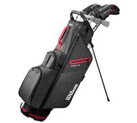 Wilson Profile set de golf para hombre, acero, MRH + bolsa, negro/rojo/plata