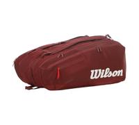 WILSON Project P Super Tour - Paquete de 15 bolsas de raqueta de tenis, color burdeos