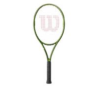 Wilson Raqueta de Tenis Blade Feel 103, con Patrón de Encordado Denso, Sensación Sólida en el Contacto, Amigable con el Brazo, Color Verde, Tamaño de Grip 2