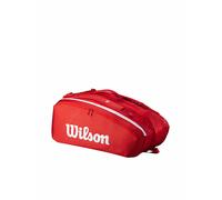 WILSON Raquetero Super Tour Red Collection 12 raquetas rojo