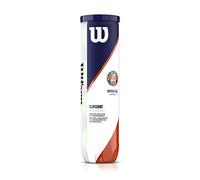 Wilson Roland Garros Official Pelotas, Conjunto de 2 tubos de 4 pelotas, Tierra batida, Unisex Adulto