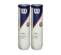 Wilson Roland Garros TNS Ball, Conjunto de 2 Tubos de 4 Pelotas, Todas Las Superficies, Unisex, Yellow, 8 Balls