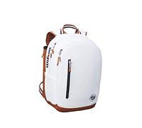 Wilson Roland Garros Tour Backpack Mochila de Tenis, Unisex Adulto, Blanco, 2 raquetas