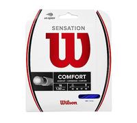 Wilson Rollo de Cuerda de Tenis Sensation Comfort Azul 1,30 mm 12,2 m | Cordaje de tenis Wilson multifilamento con microfibras Xycro y polímero DuPont respetuoso con el brazo