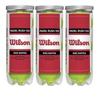 Wilson Rush 100 3 Ball Can Pelotas de Tenis, Unisex, Yellow, NS