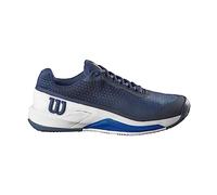 Wilson Rush Pro 4.0 Clay, Sneaker Hombre, Navy Blazer/White/Lapis Blue, 44 EU