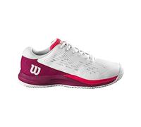 Wilson Rush Pro Ace Jr, Sneaker, White/Beet Red/Diva Pink, 38 2/3 EU