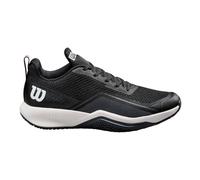 Wilson Men's Rush Pro Lite Tennis Shoes, Black Ebony White, 47 1/3 EU