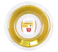 WILSON Saitenrolle Poly Gold Cordaje para Raquetas-Unisex, Dorado, 16G