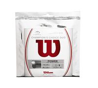 Wilson Saitenset Champions Choice Duo Natur Cordaje para Raquetas-Unisex, Plata, NS