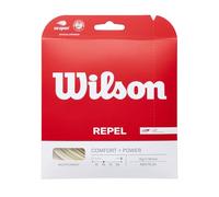 Wilson Set de cuerdas de tenis Repel 16 - Control supremo y efecto amplificado - Natural 16G 12.2 m