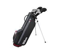 Wilson Set de Golf Profile Jr Complete para Jóvenes, 9 Piezas, Ligero y Tolerante, Facilita el Lanzamiento y la Confianza en el Recorrido, de Grafito, Talla Grande
