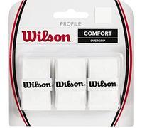 Wilson Profile Overgrip 3 Pack Sobreempuñaduras, Unisex, White