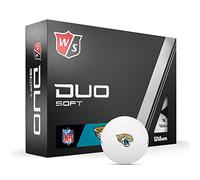 Wilson Staff 2023 Duo Soft NFL Golf Balls - 12 Balls, White, Jacksonville Jaguars