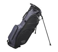 Wilson Staff Bolsa de Golf, EXO Lite Stand Bag, Bolsa de transporte, 4 Compartimentos para distintos Hierros, Negro/Gris