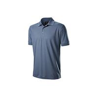 Wilson Staff Hombre Polo de Golf, Staff Authentic Polo, Poliéster, Azul Claro, Talla S, WGA700736SM
