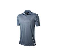 Wilson Staff Hombre Polo de Golf, Staff Stripe Polo, Poliéster, Azul Claro, Talla XL, WGA700730XL